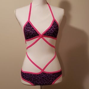 Purple & Pink Leopard Lingerie